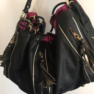 Adorable black and pink bag